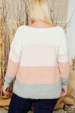 Load image into Gallery viewer, Ellie V-Neck Knit Sweater Plus-Size
